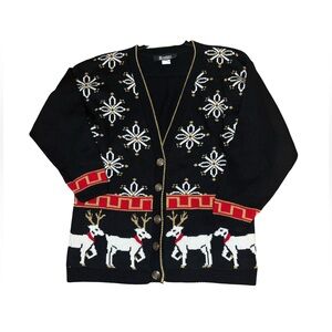 VINTAGE Modiano Christmas Cardigan